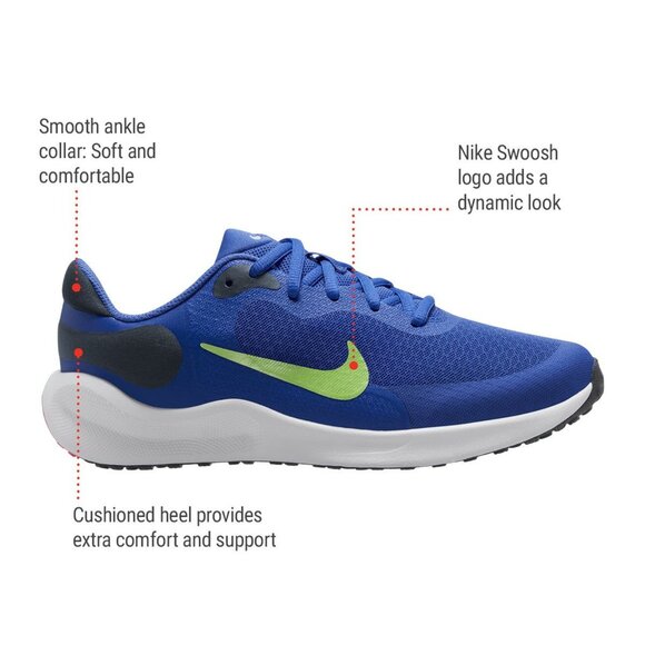 Nike Kids' Grade School Revolution 7 LT Running Shoes - Picture 5 of 6